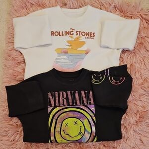 Abercrombie Kids 2 PIECE Girls Sweatshirt Set Size 11/12